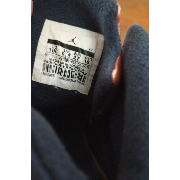 Nike Air Jordan 5 Retro Toddler Shoes Sz 10C Obsidian-Metallic Bronze 440890-416 - Picture 7 of 7